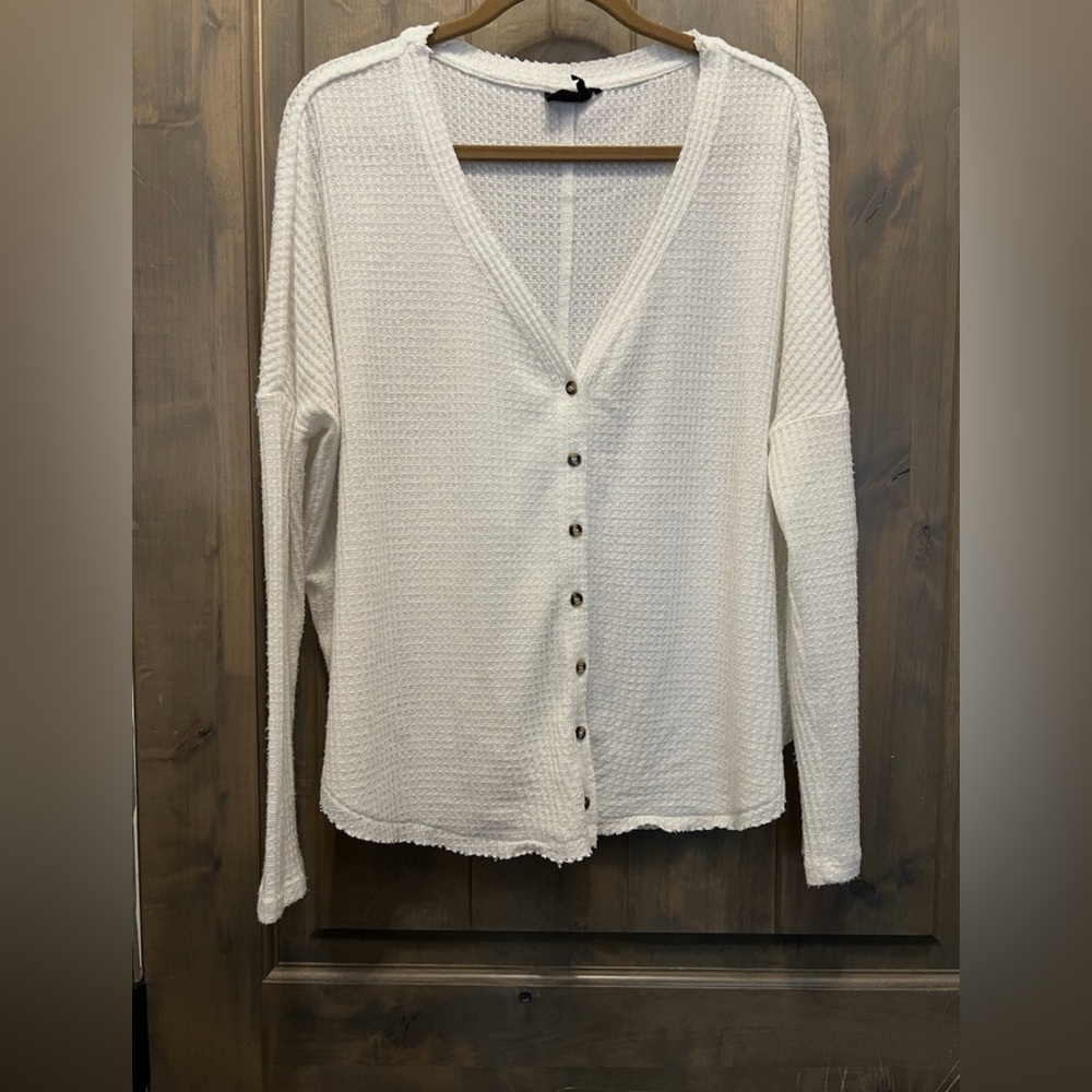 Urban Outfitters Out From Under White Waffle Knit Top